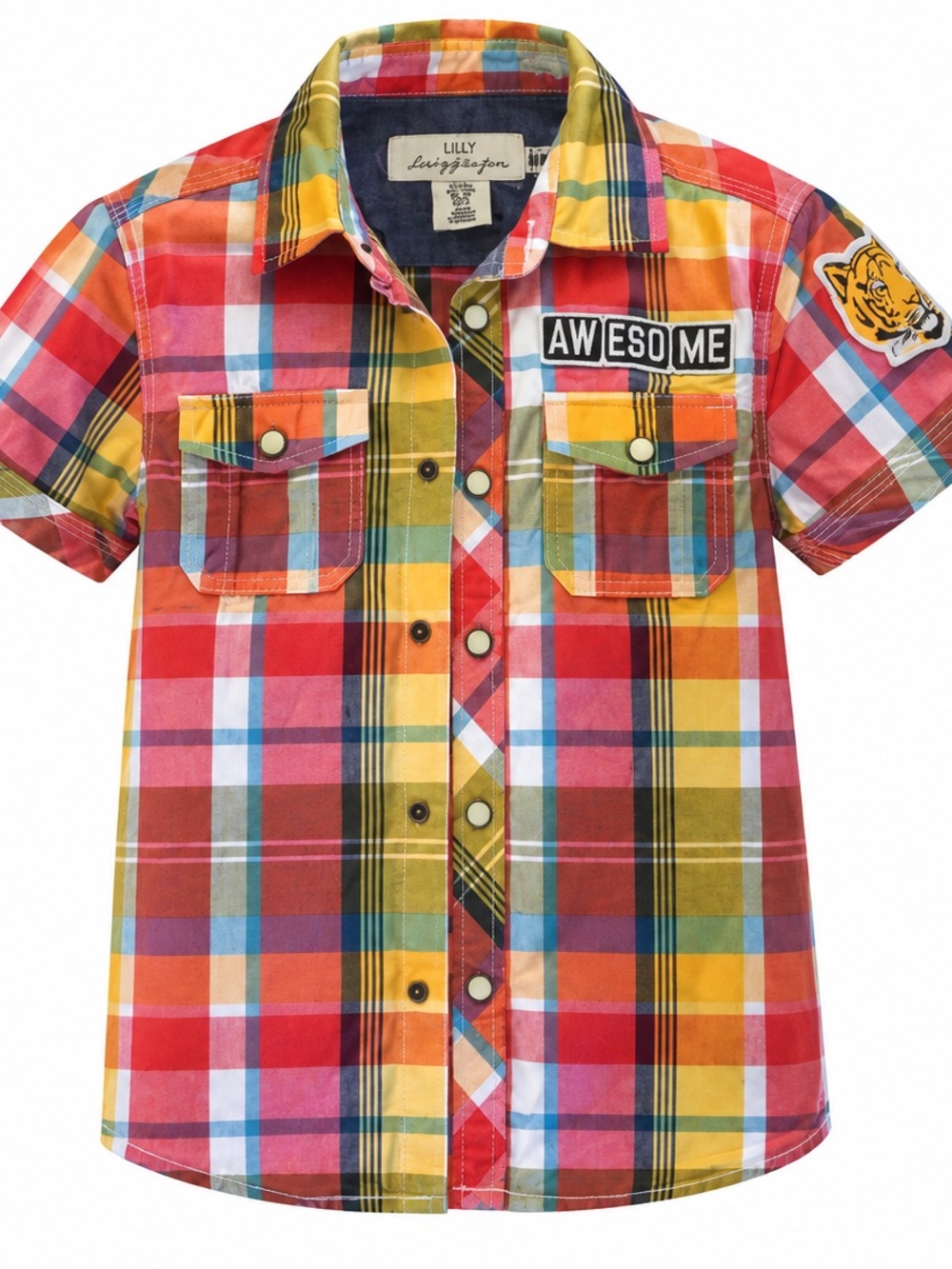 MADRAS Boys size 4 Cotton shirt.